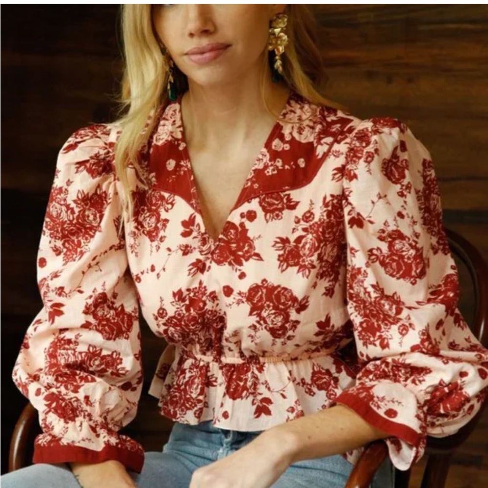 Anna Cate Eloise Peplum Top